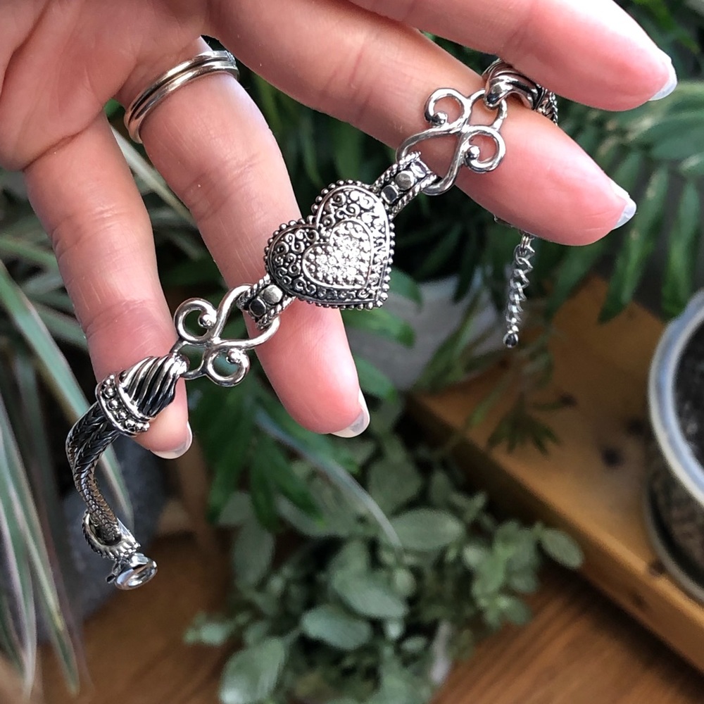 Lia Sophia Heart Pendant Bracelet